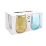 Lav Gaia Pastel Set Of 4 Glasses in packaging