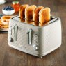 Daewoo Cascade 4 Slice Toaster Taupe Lifestyle