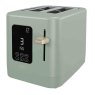 Cello Green 2 Slice Digital Toaster angled view