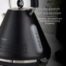 Tower Ash 1.7L Pyramid Kettle Black auto switch off protection