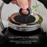 Tower Ash 1.7L Pyramid Kettle Black easy refill