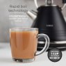 Tower Ash 1.7L Pyramid Kettle Black rapid boil