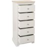 Broadway 5 Drawer Tallboy In Grey Mist white background