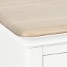 Broadway 3 Drawer Bedside Table in White
