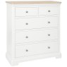 Broadway 2 Over 3 Chest In White on a white background