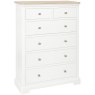Broadway 2 Over 4 Chest In White on a white background