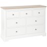 Broadway 3 Over 4 Chest In White on a white background