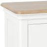 Broadway 3 Drawer Compact Bedside Table in White