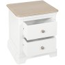 Broadway 2 Drawer Bedside Table in White