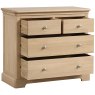 Broadway 2 Over 2 Drawer Chest in Oak