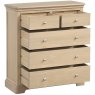 Broadway 2 Over 3 Drawer Chest in Oak