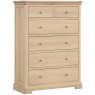Broadway 2 Over 4 Chest In Oak on a white background