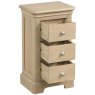 Broadway 3 Drawer Compact Bedside Table in Oak
