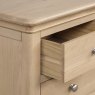 Broadway 3 Drawer Compact Bedside Table in Oak