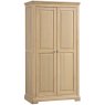 Broadway Double Wardrobe In Oak on a white background