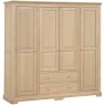 Broadway Quadrouble Wardrobe In Oak on a white background