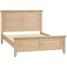 Broadway High Foot End Bed Frame In Oak on a white background