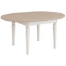 Broadway Round Extending Dining Table & 4 Chairs in Grey Mist