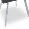 Stockholm Grey Swivel Dining Chair white background
