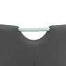 Stockholm Grey Swivel Dining Chair white background