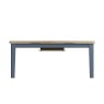 Heritage Editions Blue 1.8m Butterfly Extending Dining Table on a white background