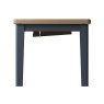 Heritage Editions Blue 1.8m Butterfly Extending Dining Table on a white background