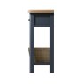Heritage Editions Blue Console Table on a white background