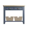 Heritage Editions Blue Console Table on a white background