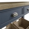 Heritage Editions Blue Console Table on a white background