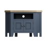 Heritage Editions Blue Corner TV Unit on a white background