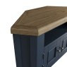 Heritage Editions Blue Corner TV Unit on a white background