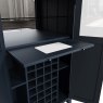 Heritage Editions Blue Drinks Cabinet on a white background