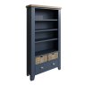 Heritage Editions Blue Large Bookcase on a white background