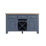 Heritage Editions Blue Large Sideboard on a white background