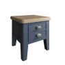 Heritage Editions Blue Lamp Table on a white background