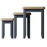 Aldiss Own Heritage Editions Blue  Nest of 3 Tables