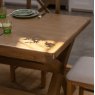 Manor Oak 1.5m Extending Cross Leg Dining Table