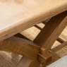 Manor Oak 2m Extending Crossed Leg Dining Table With 5 Ladder Back Chairs & Bench lifestyle image