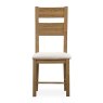 Manor Oak 2m Extending Crossed Leg Dining Table With 6 Ladder Back Chairs on a white background