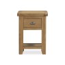 Manor Oak Bedside Cabinet on a white background