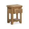 Manor Oak Bedside Cabinet on a white background