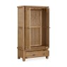Manor Oak 2 Door 1 Drawer Wardrobe on a white background