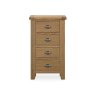 Manor Oak 5 Drawer Tall Chest on a white background