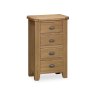 Manor Oak 5 Drawer Tall Chest on a white background