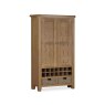 Manor Oak Large Larder Unit on a white background