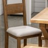 Manor Oak Ladder Back Dining Chair lifestyle close up image