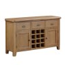 Manor Oak Wide Sideboard on a white background