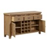 Manor Oak Wide Sideboard on a white background