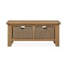 Manor Oak Coffee Table on a white background