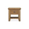Manor Oak Lamp Table on a white background